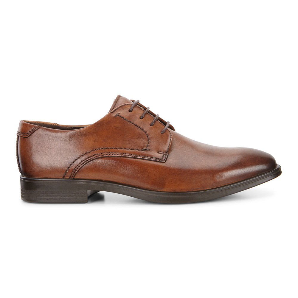 Zapatos De Vestir Hombre - ECCO Melbourne Tie - Marrom - AHI029457